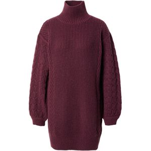 ABOUT YOU Gebreide jurk 'Pia'  bordeaux
