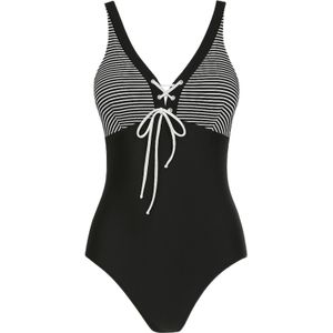 C&City Badpak  zwart / wit