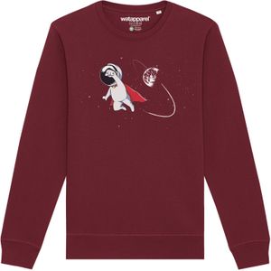 Watapparel Sweatshirt ' Superastronaut '  gemengde kleuren / bourgogne