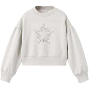MANGO KIDS Sweatshirt 'STAR'  grijs gemêleerd