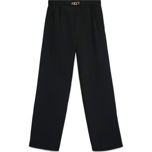 VERO MODA Bandplooibroek 'VMHadassa'  zwart