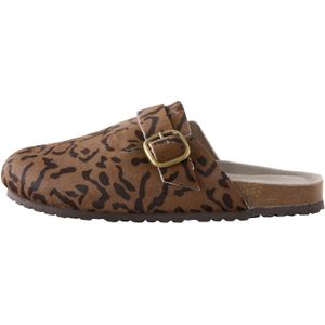 Next Muiltjes  karamel / zwart