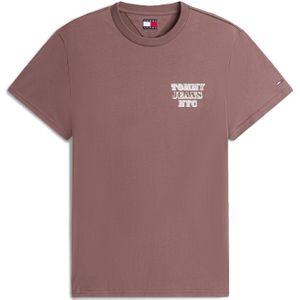 Tommy Jeans Shirt 'ENTRY BILLS'  bruin / wit