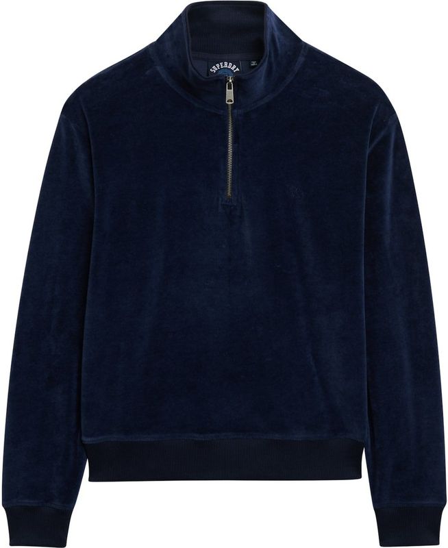 Superdry - Velour Sweatshirt - Halve Rits