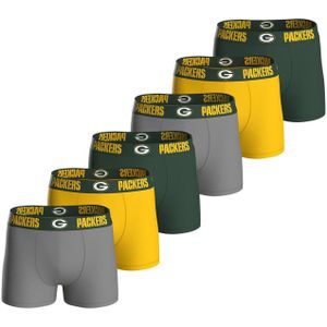 Huddle Boxershorts 'Green Bay Packers'  geel / grijs / donkergroen / wit