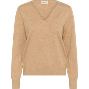 Cream Trui 'Dela'  camel