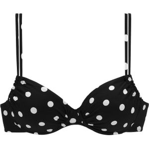 LASCANA Bikinitop  zwart / wit