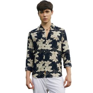 Campus Sutra Overhemd 'Aylin'  beige / donkerbeige / zwart