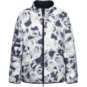 Ulla Popken Tussenjas  grijs / zwart / wit