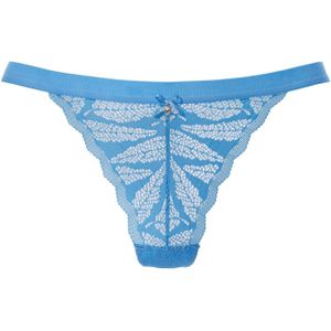 Vivance - String - Blauw - Elastische Jacquardkant