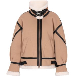 DreiMaster Vintage Tussenjas  camel / zwart / wolwit