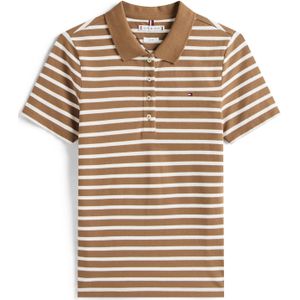 TOMMY HILFIGER Shirt '1985'  lichtbruin / wit