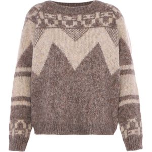 Jalene Trui  beige gemêleerd / bruin gemêleerd