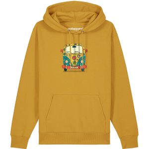 Watapparel Sweatshirt ' Hippies Bus '  oker / gemengde kleuren