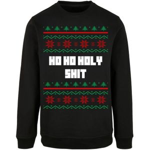 F4NT4STIC Sweatshirt 'Ho Ho Holy'  groen / rood / zwart / wit