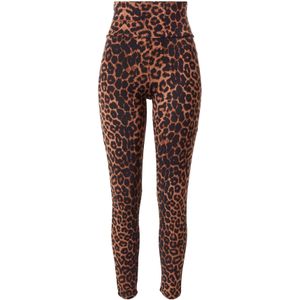 ABOUT YOU Leggings 'Connie'  kastanjebruin / lichtbruin / zwart