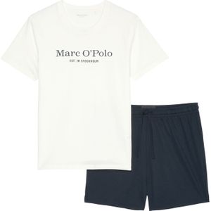 Marc O'Polo Pyjama lang  blauw / wit
