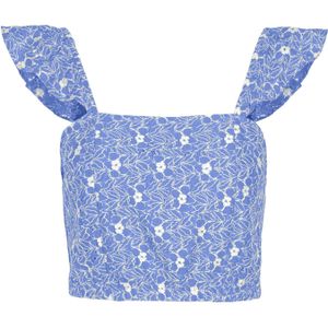 VERO MODA Blouse 'SONEY'  blauw / wit