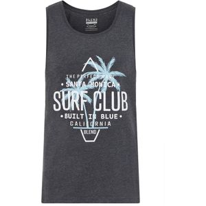 BLEND Shirt 'Cali'  blauw / grafiet / wit