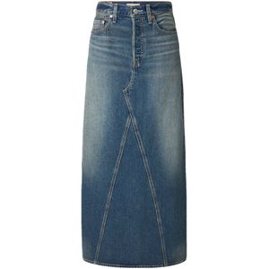 LEVI'S - Long Skirt - Spijkerrok - Blauw - A-lijn