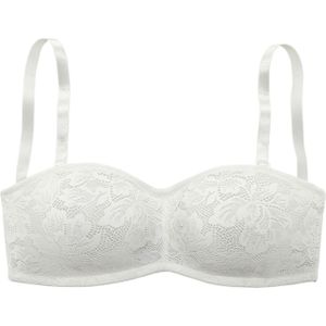 Balconette Bh - Crème - Kant - Met Beugel - Niet Gewateerd
