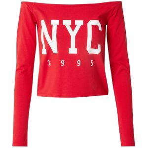 studioselect Shirt 'Naomi'  bloedrood / wit