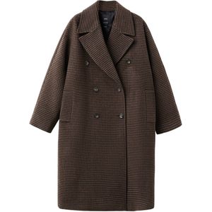 MANGO Tussenmantel 'Picachek'  bruin / zwart