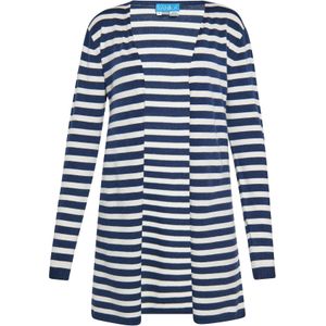 SANIKA Gebreid vest  marine / wit