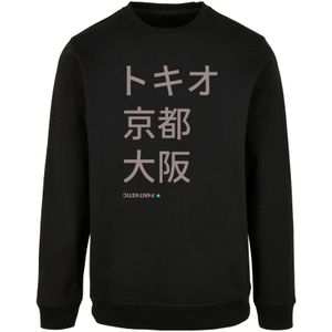 F4NT4STIC Sweatshirt 'Tokio, Kyoto, Osaka'  taupe / zwart