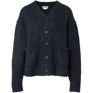 WEEKDAY Gebreid vest 'Pearl'  navy