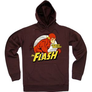 LOGOSHIRT Sweatshirt 'DC Comics - Flash, Fastest Man Alive'  bruin / geel / rood / wit