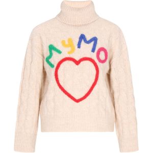 MYMO Trui  beige / geel / groen / pink