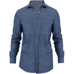 By Diess Collection Overhemd  navy / hemelsblauw