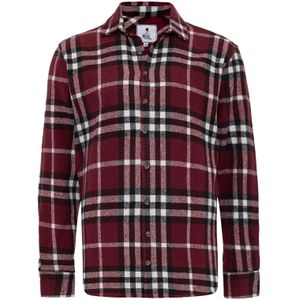 Moxx Paris Overhemd  bordeaux / zwart / wit