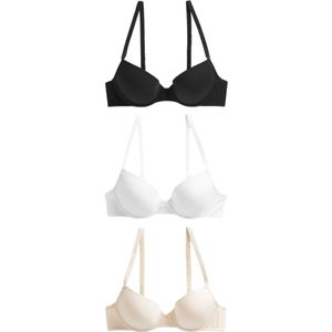Next BH  champagne / zwart / wit