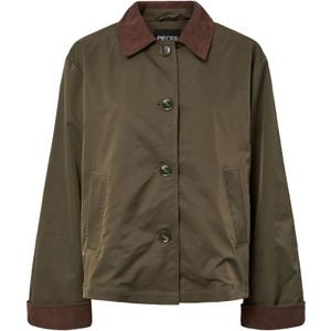 Pcjorma - Jas - Polyester - Knoopsluiting - Lange Mouwen - Kort