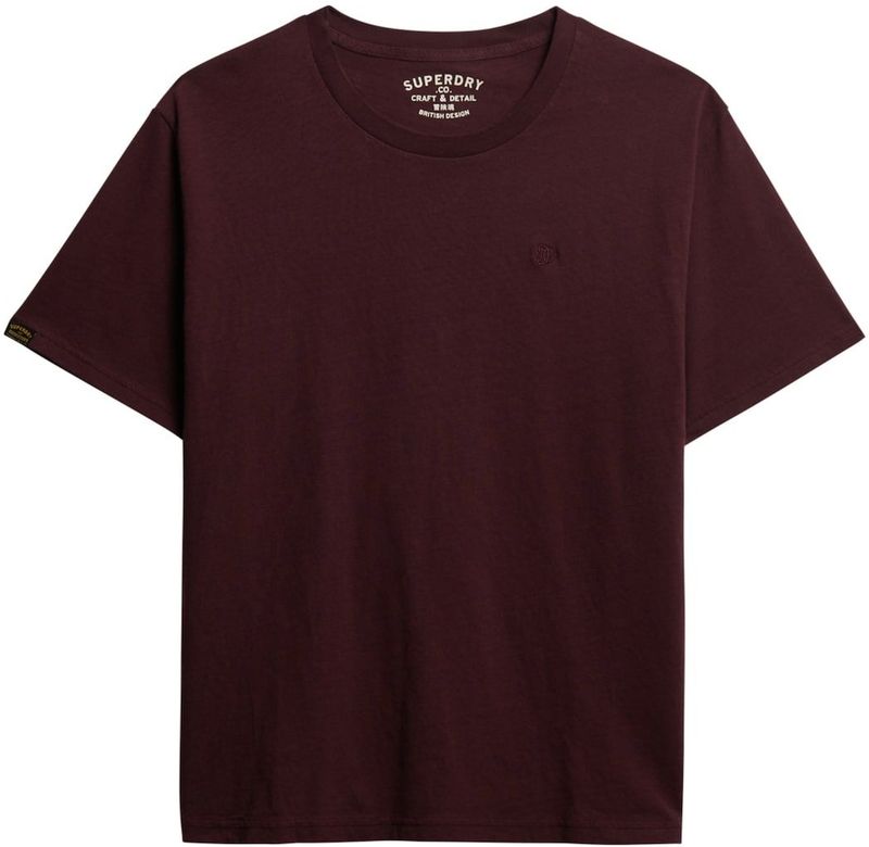 Superdry Shirt 'Essentials'  wijnrood