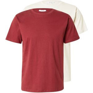 ABOUT YOU Shirt 'Lio'  grijs / bordeaux