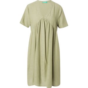 UNITED COLORS OF BENETTON - Jurk - Lichtgroen - Viscose - Kwartmouw - Kort/mini