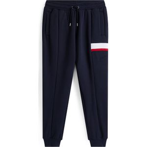 TOMMY HILFIGER Broek  donkerblauw / cranberry / wit