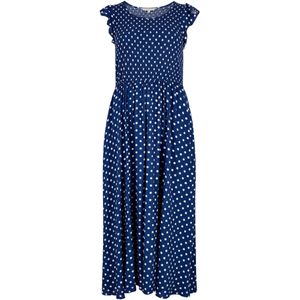 Apricot Jurk  blauw / wit