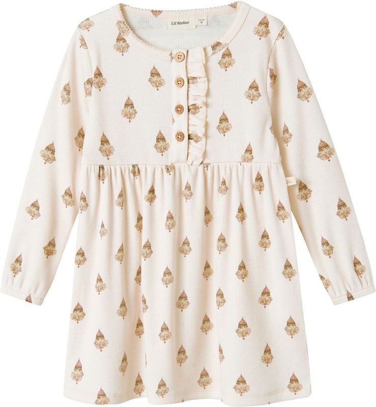 Jerseyjurk - Print - Lange Mouwen - Regular Fit - Knoopsluiting