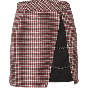 KOROSHI Rok  rood / zwart / wit