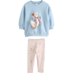 Next Set  lichtblauw / donkeroranje / pastelroze / wit