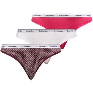 Calvin Klein Underwear String  fuchsia / kersrood / zwart / wit