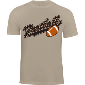 Cotton Prime Shirt 'American Football'  sand / oranje / zwart / wit