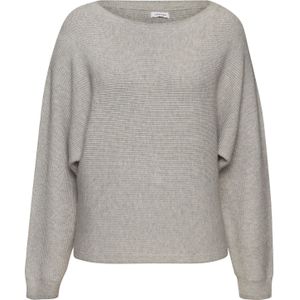 Lascana - Gebreide Trui - Grijs mêlee - Ronde Hals - Losse Pasvorm