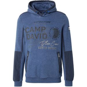 CAMP DAVID Sweatshirt  navy / zwart / wit