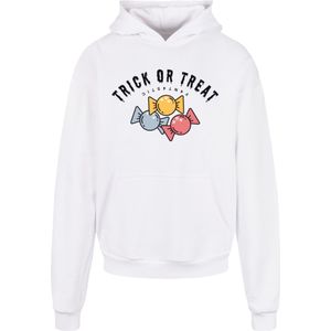 F4NT4STIC Sweatshirt 'Trick Or Treat Halloween'  safraan / pastelgroen / rosa / zwart / wit