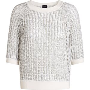 BOSS Trui 'Fadiani'  grijs / wit